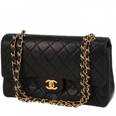 Sac à main Chanel  Timeless Classic en cuir matelassé noir