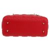 Dior  Lady Dior small model  handbag  in red leather cannage - Detail D1 thumbnail