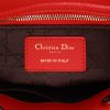 Dior  Lady Dior small model  handbag  in red leather cannage - Detail D2 thumbnail