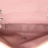 Sac bandoulière Chanel  Timeless Petit en toile rose orange et bleue et sequin transparent - Detail D3 thumbnail