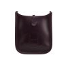 Hermès  Mini Evelyne shoulder bag  in purple Raisin box leather - 360 thumbnail