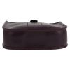 Sac bandoulière Hermès  Mini Evelyne en cuir box violet Raisin - Detail D1 thumbnail