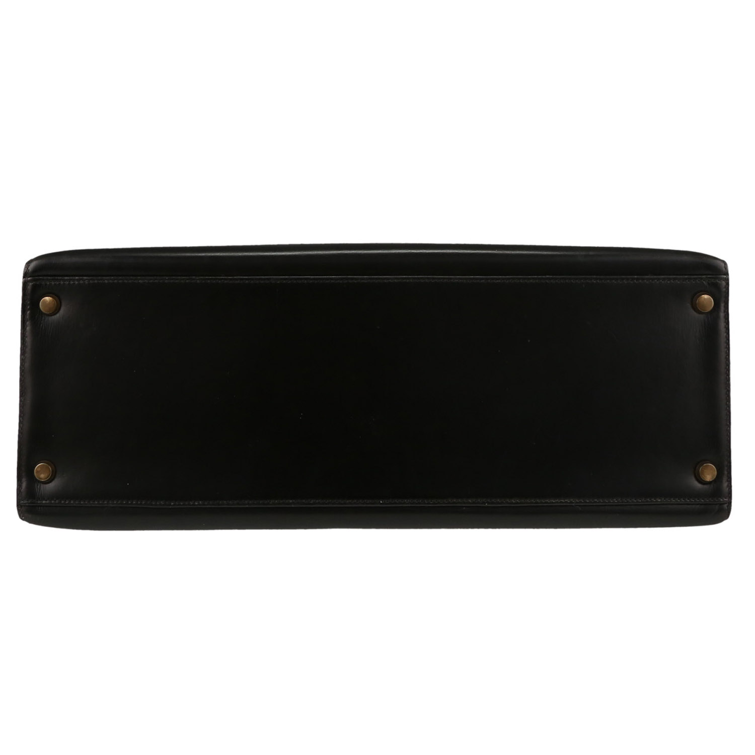 Hermès  Kelly 35 cm handbag  in black box leather - Detail D1