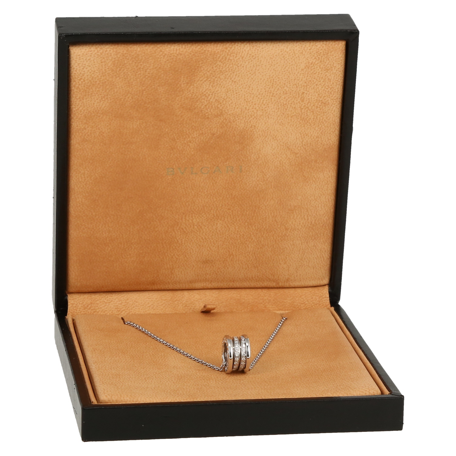 Collar Bulgari B.Zero1 de oro blanco y diamantes - Detail D2