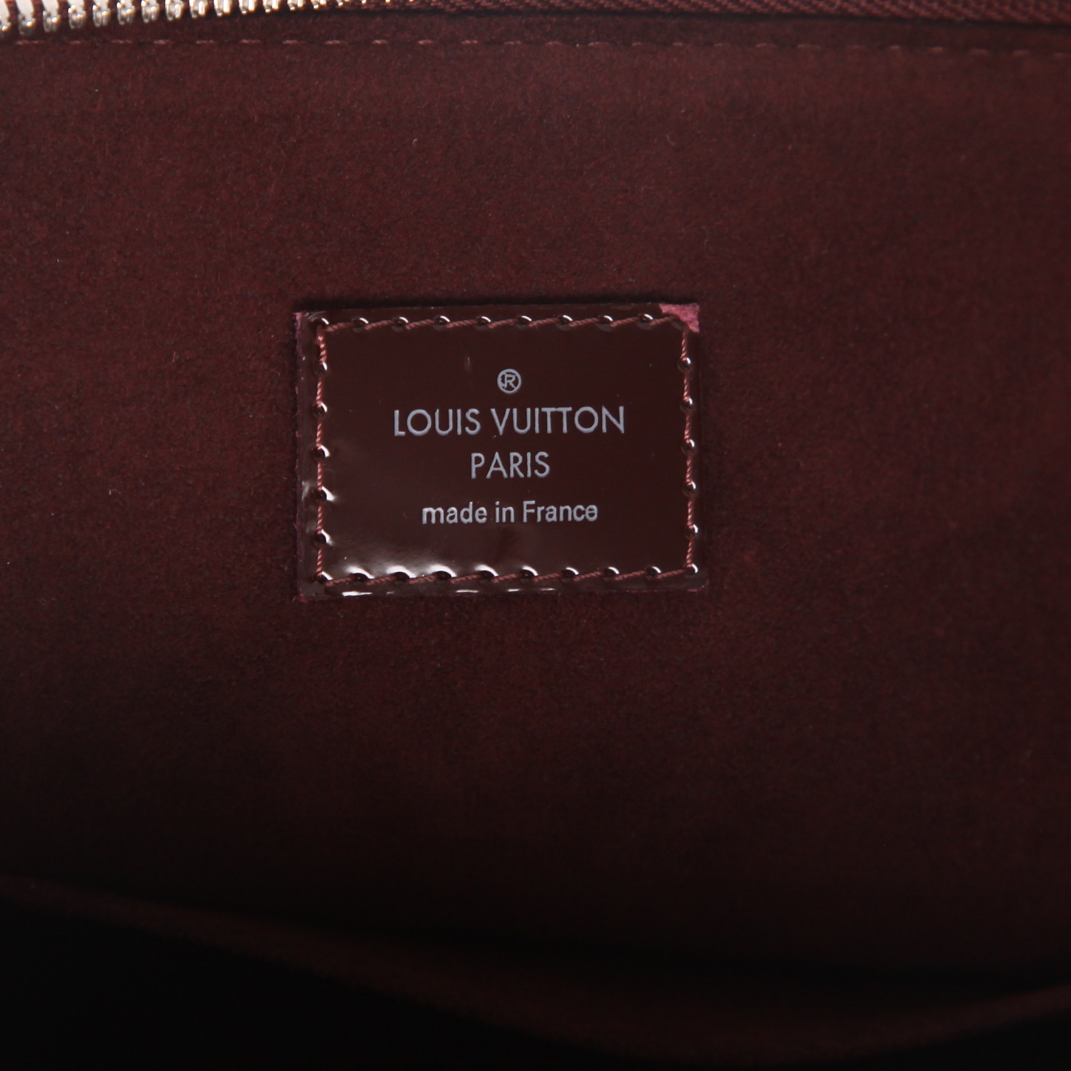 Borsa Louis Vuitton  Alma modello grande  in pelle Epi verniciata plum - Detail D2