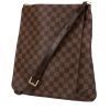 Sac bandoulière Louis Vuitton  Musette Salsa en toile damier marron et cuir marron - 00pp thumbnail