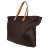 Louis Vuitton   large model  shopping bag  monogram canvas  and natural leather - Detail D2 thumbnail
