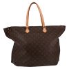Louis Vuitton   large model  shopping bag  monogram canvas  and natural leather - Detail D5 thumbnail