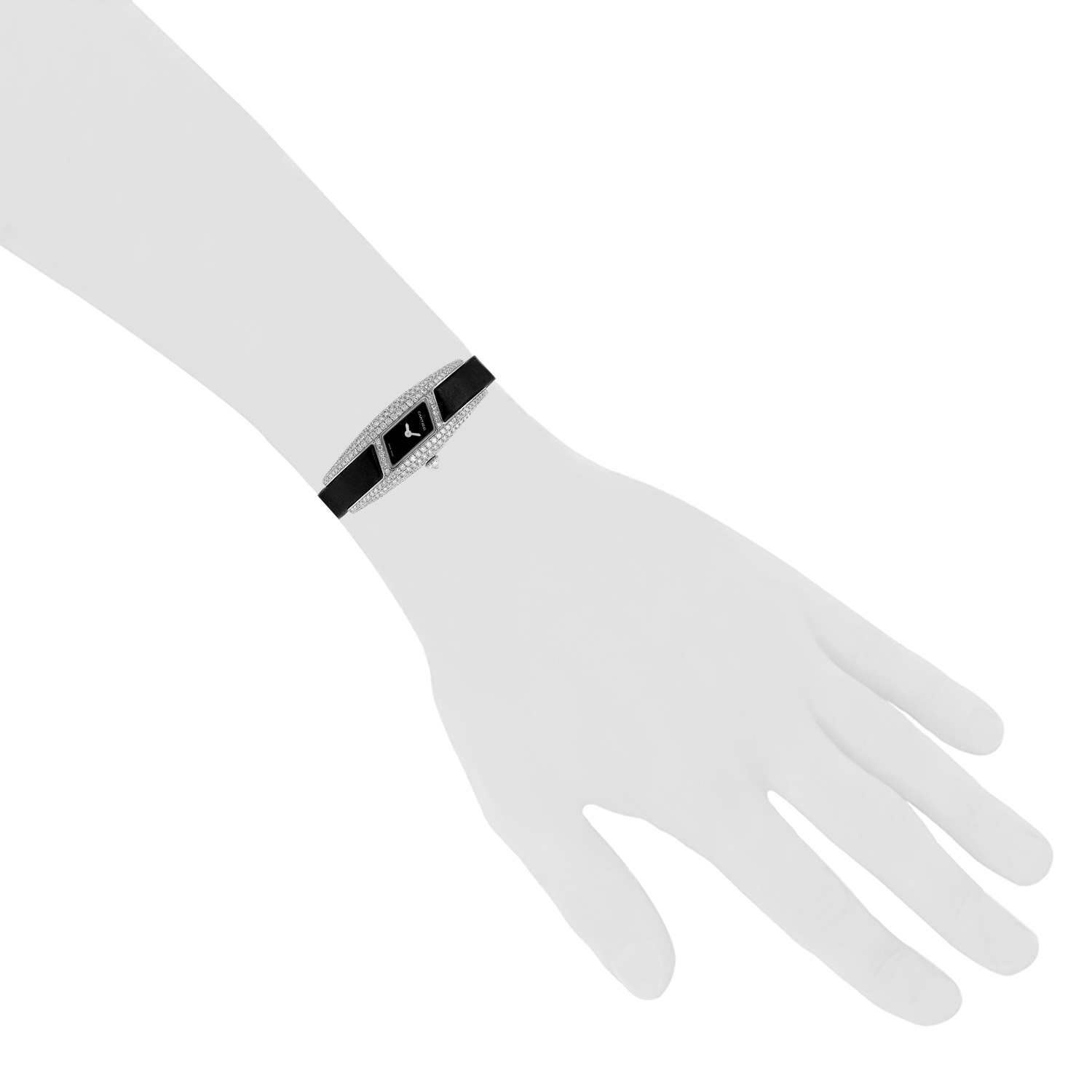 Montre Cartier Himalia en or blanc Ref: Cartier - 2571  Vers 2000 - Detail D1