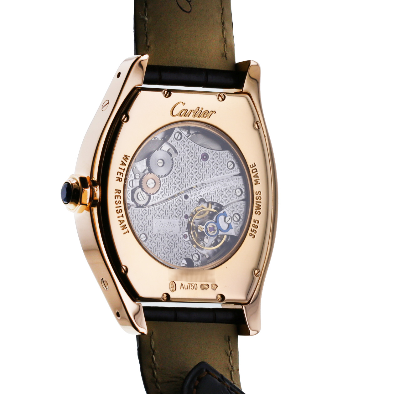 Cartier Tortue  in pink gold Ref: Cartier - 3585  Circa 2000 - Detail D3
