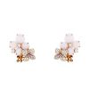 Chaumet Hortensia earrings in pink gold, opal, pink sapphirs and diamonds - 00pp thumbnail