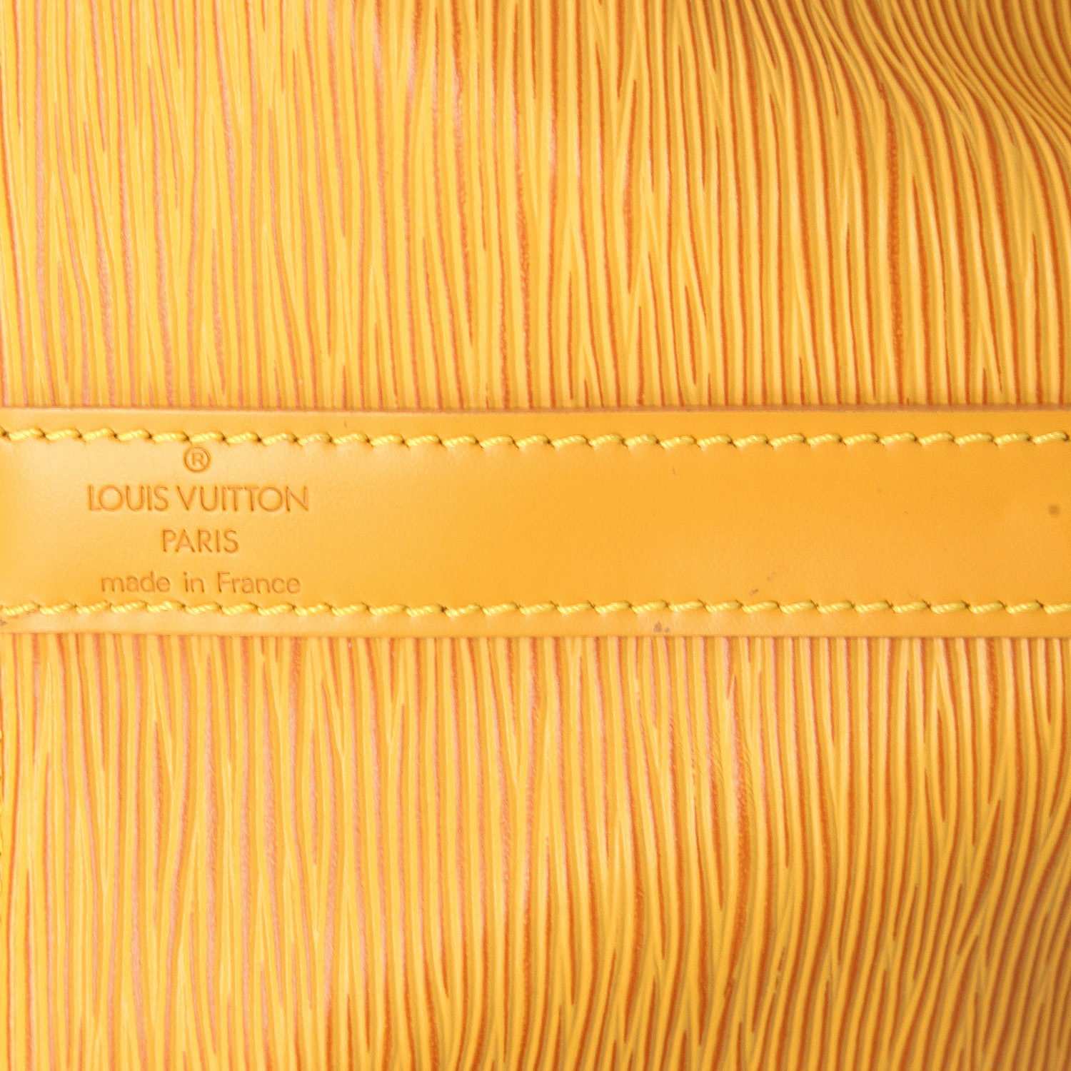 Borsa Louis Vuitton  Noé in pelle Epi gialla - Detail D2