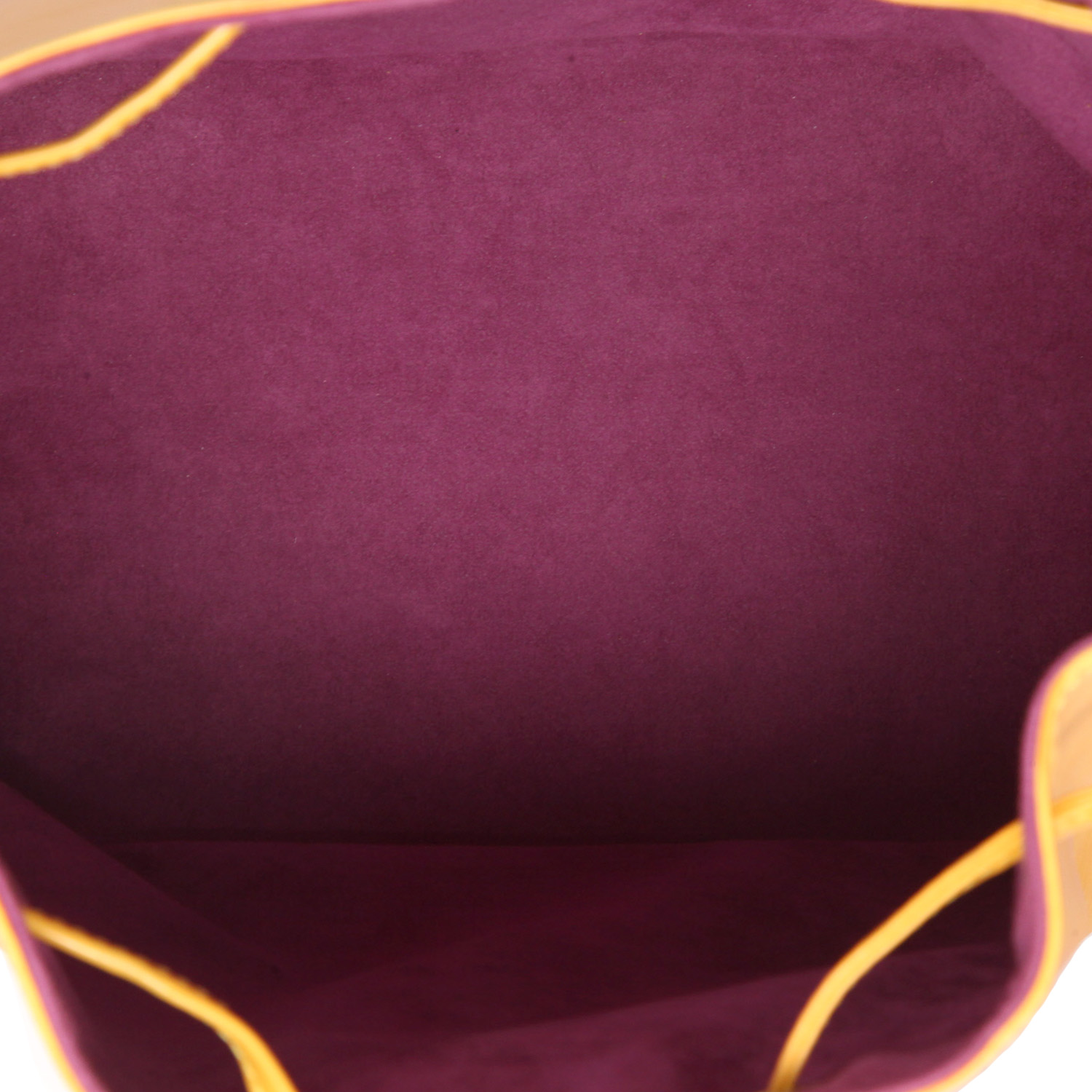 Bolso de mano Louis Vuitton  Noé en cuero Epi amarillo - Detail D3