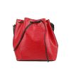 Louis Vuitton  Noé handbag  in black and red leather - 360 thumbnail