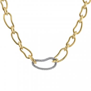 Collar Pomellato Paisley de oro amarillo, oro blanco y diamantes