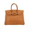 Bolso de mano Hermès  Birkin 35 cm en cuero Ardenne color oro - 360 thumbnail