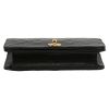 Chanel  Mademoiselle bag worn on the shoulder or carried in the hand  in black quilted leather - Detail D1 thumbnail