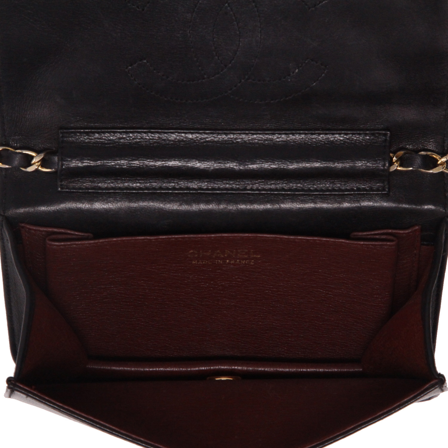 Chanel  Mademoiselle bag worn on the shoulder or carried in the hand  in black quilted leather - Detail D2