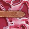 Hermès  Silk City shoulder bag  in pink silk  and Barenia leather - Detail D2 thumbnail