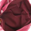 Hermès  Silk City shoulder bag  in pink silk  and Barenia leather - Detail D3 thumbnail