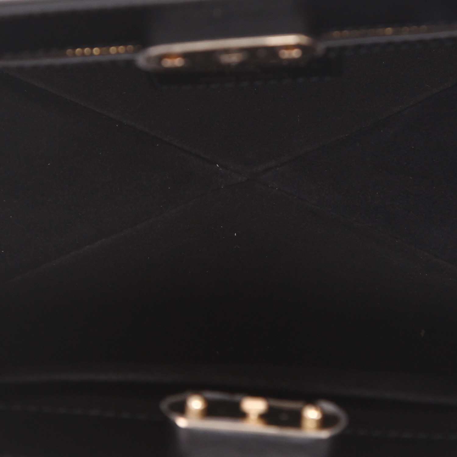 Dior  Key medium model  handbag  in black leather - Detail D3