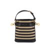 Dior  Cest Dior handbag  in navy blue and natural raphia  and navy blue leather - 360 thumbnail
