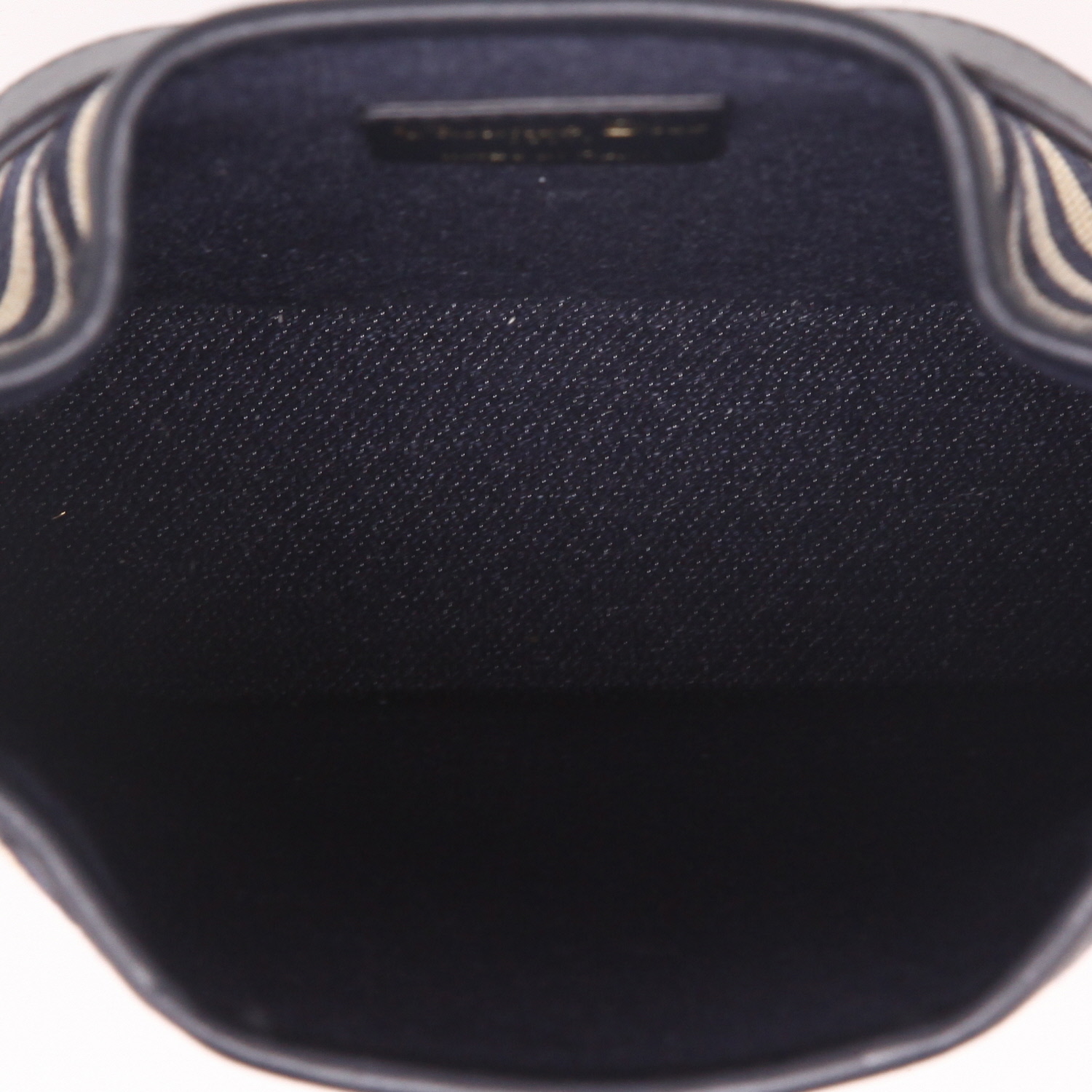 Borsa Dior  Cest Dior in rafia blu marino e naturale e pelle blu marino - Detail D3