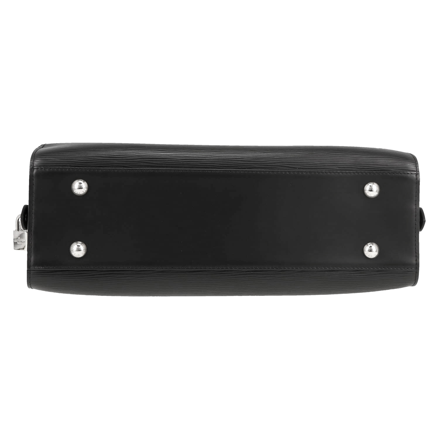 Bolso de mano Louis Vuitton  Pont Neuf en cuero Epi negro - Detail D1