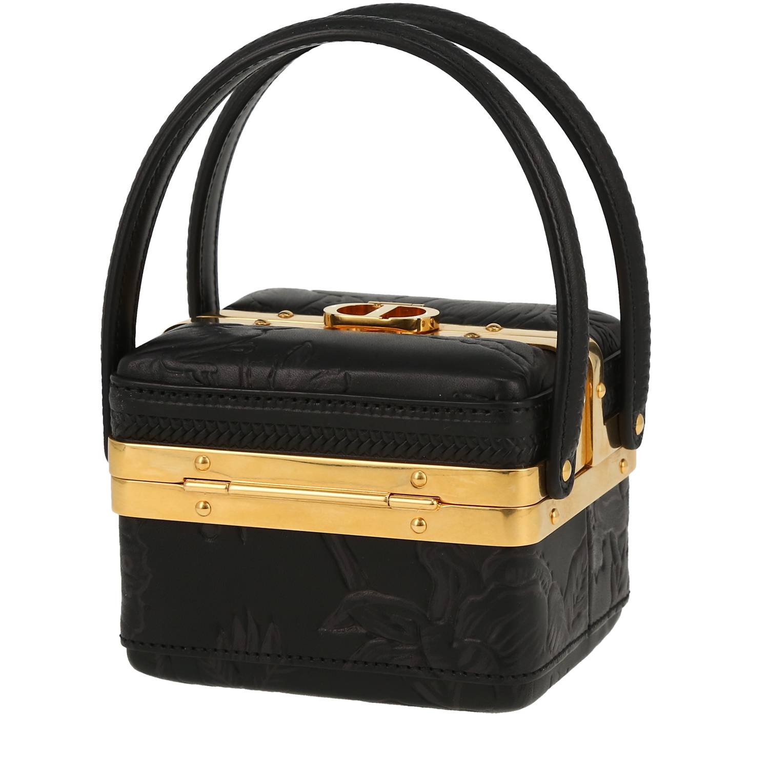 Mini Handbag In Black Leather
