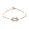 Fred Chance Infinie medium model bracelet in pink gold, diamonds and lacquer - 00pp thumbnail