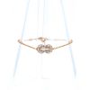 Brazalete Fred Chance Infinie modelo mediano de oro rosa, diamantes y laca - 360 thumbnail