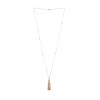 Boucheron Pompon long necklace in pink gold and diamonds - 360 thumbnail