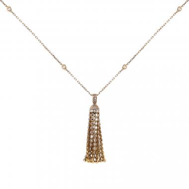 Collar Boucheron Pompon de oro rosa y diamantes