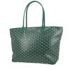 Shopping bag Goyard  Artois in tela Goyardine verde e pelle verde - 00pp thumbnail