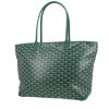 Shopping bag Goyard   in tela Goyardine verde e pelle verde - 00pp thumbnail