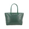 Shopping bag Goyard  Artois in tela Goyardine verde e pelle verde - 360 thumbnail
