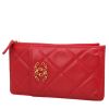 Billetera Chanel  19 en cuero acolchado rojo - 00pp thumbnail