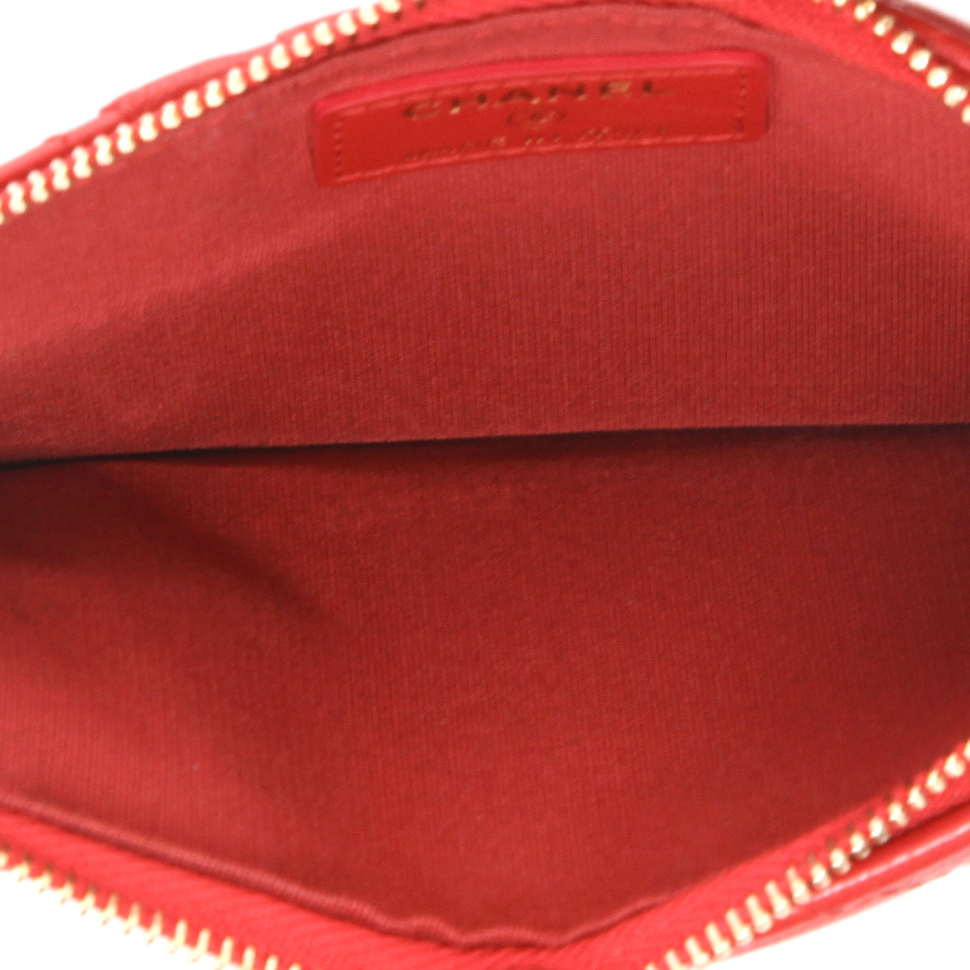 Chanel  19 wallet  in red quilted leather - Detail D3