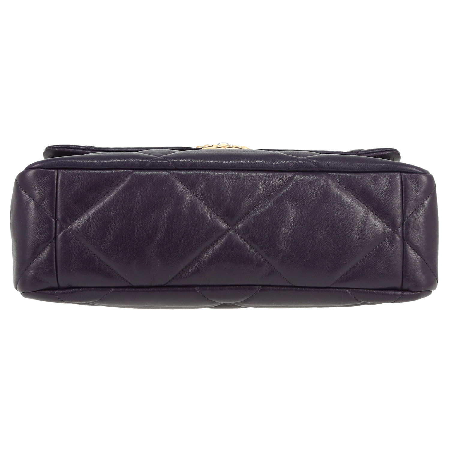 Borsa a tracolla Chanel  19 in pelle trapuntata plum - Detail D1