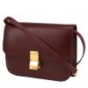 Celine  Classic Box shoulder bag  in burgundy box leather - 00pp thumbnail