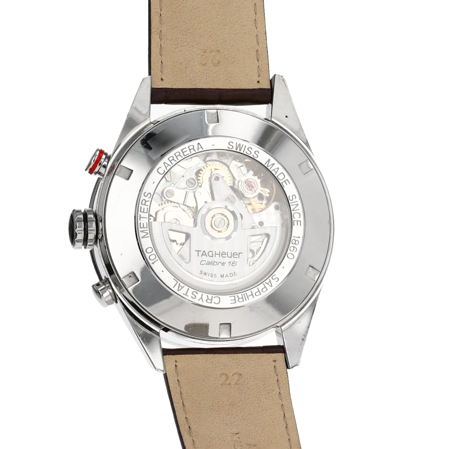 TAG Heuer Carrera Automatic Chronograph  in stainless steel Ref: TAG Heuer - CV2A12  Circa 2010 - Detail D3