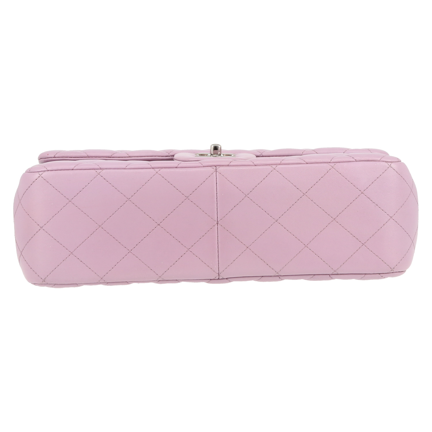 Borsa Chanel  Timeless Jumbo in pelle trapuntata viola mammola - Detail D1