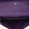 Chanel  Timeless Classic handbag  in purple quilted leather - Detail D3 thumbnail