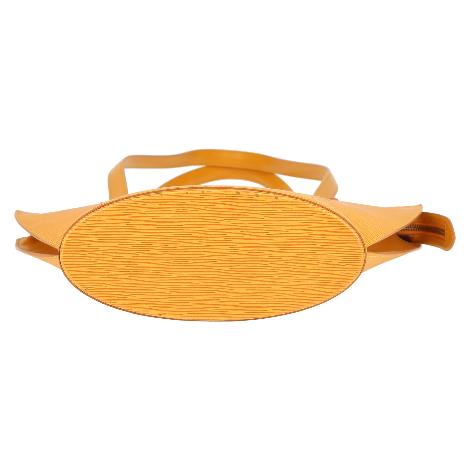 Bolso de mano Louis Vuitton  Saint Jacques en cuero Epi amarillo - Detail D1