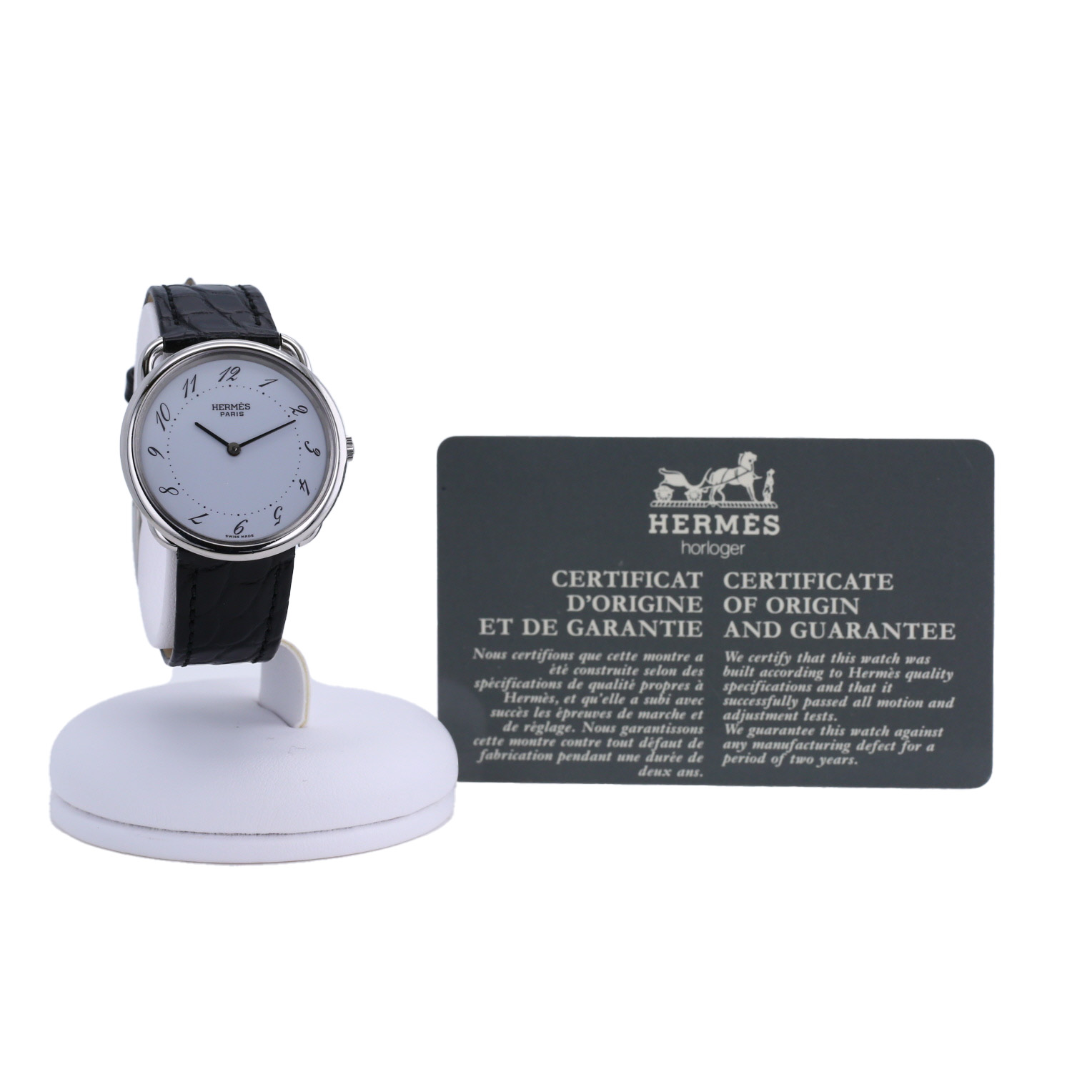 Hermès Arceau  in stainless steel Circa 1990 - Detail D2