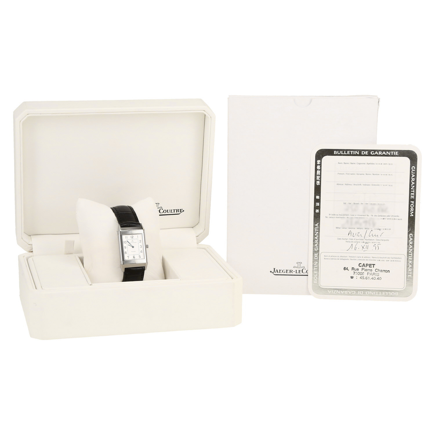 Orologio Jaeger-LeCoultre Reverso-Classic in acciaio Ref: Jaeger-LeCoultre - 250.5.08  Circa 1995 - Detail D2