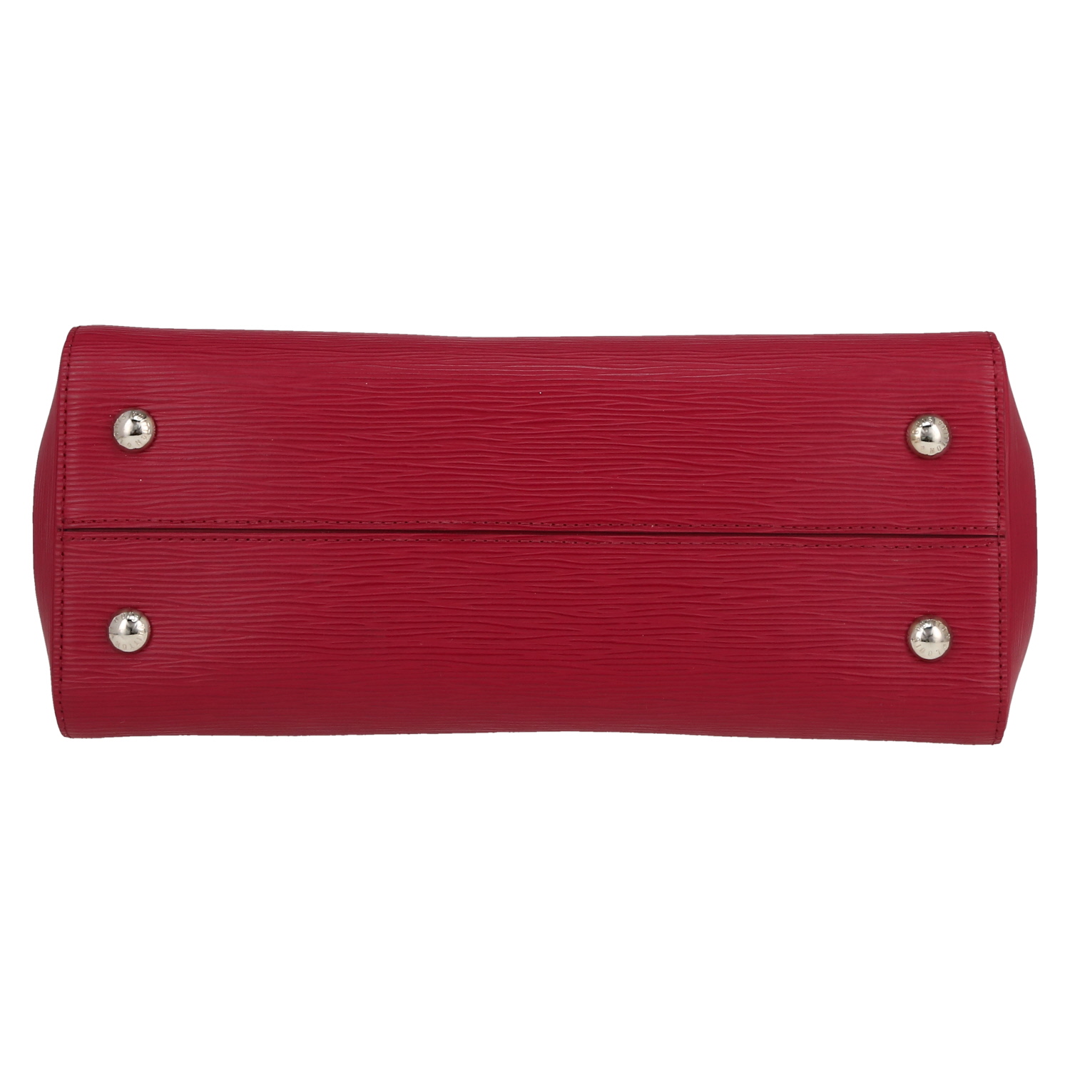 Bolso de mano Louis Vuitton  Soufflot MM en cuero Epi fucsia - Detail D1