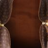 Borsa da viaggio Louis Vuitton  Keepall 60 in tela monogram marrone e pelle naturale - Detail D7 thumbnail