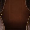 Borsa da viaggio Louis Vuitton  Keepall 55 in tela monogram marrone e pelle naturale - Detail D7 thumbnail