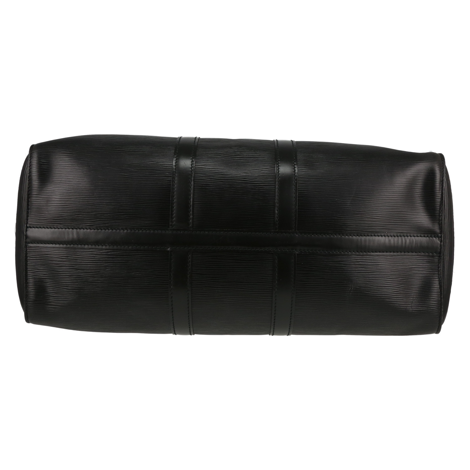 Borsa da viaggio Louis Vuitton  Keepall 45 in pelle Epi nera - Detail D1